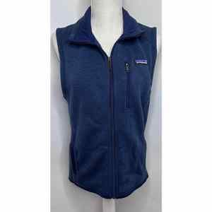 Patagonia Blue Better Sweater Fleece Vest Oklahoma Embroidered Womens Size M